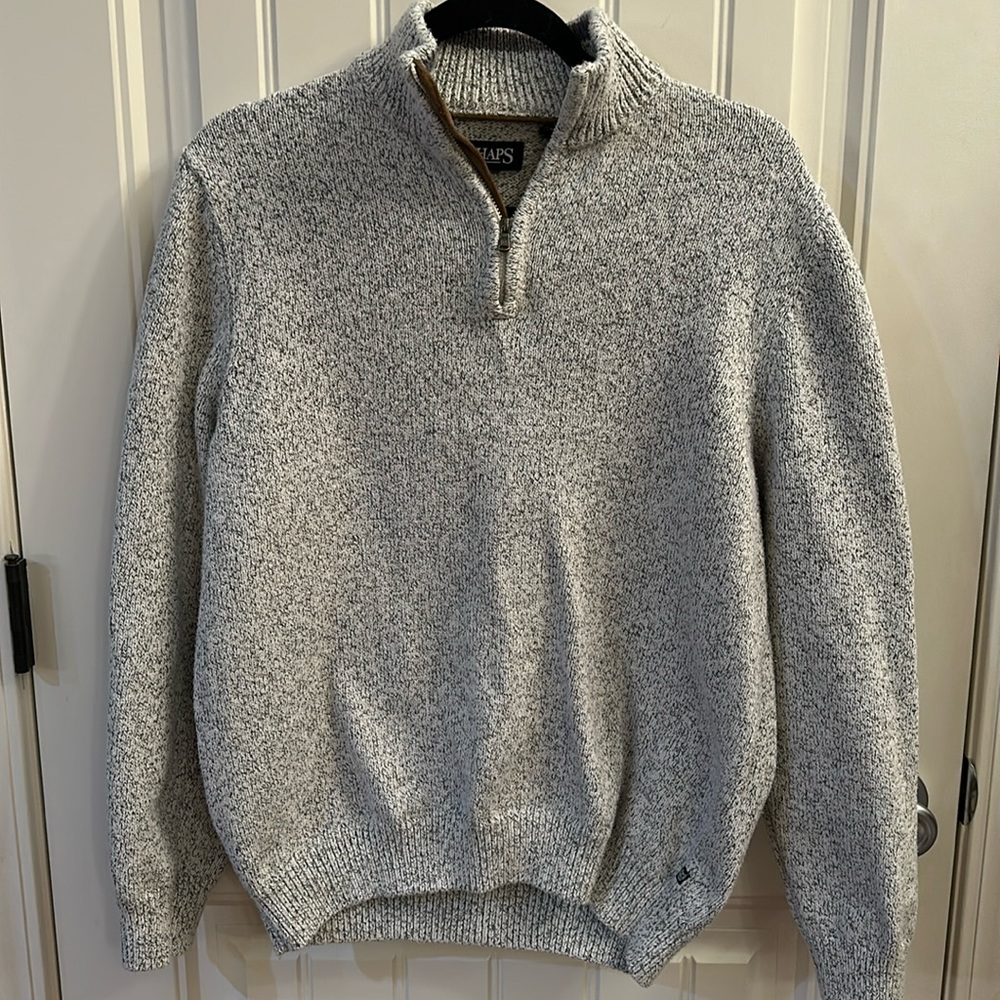 Chaps RL Quarter Zip Sweater Men’s sz L